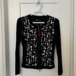 Ladies Marc Cain Sports Knit Top with Zipper - Size N3
